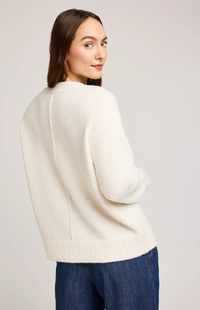 Tilda V-Neck Sweater in Cream