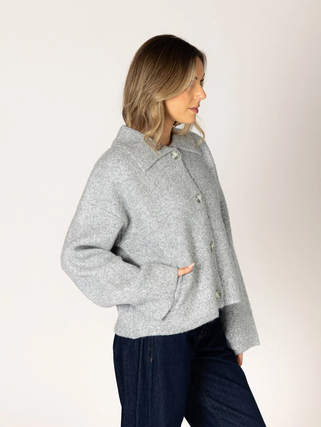 Jonah Collared jacket | Drizzle