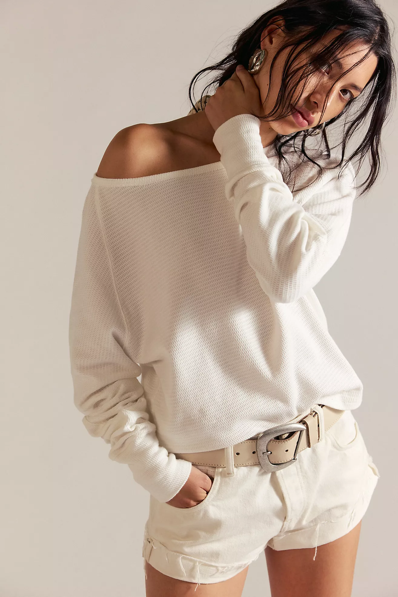 Jess Long Sleeve | Clean Ivory