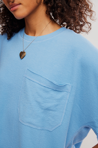 Staycation Sleep Tee | Blissful Blue
