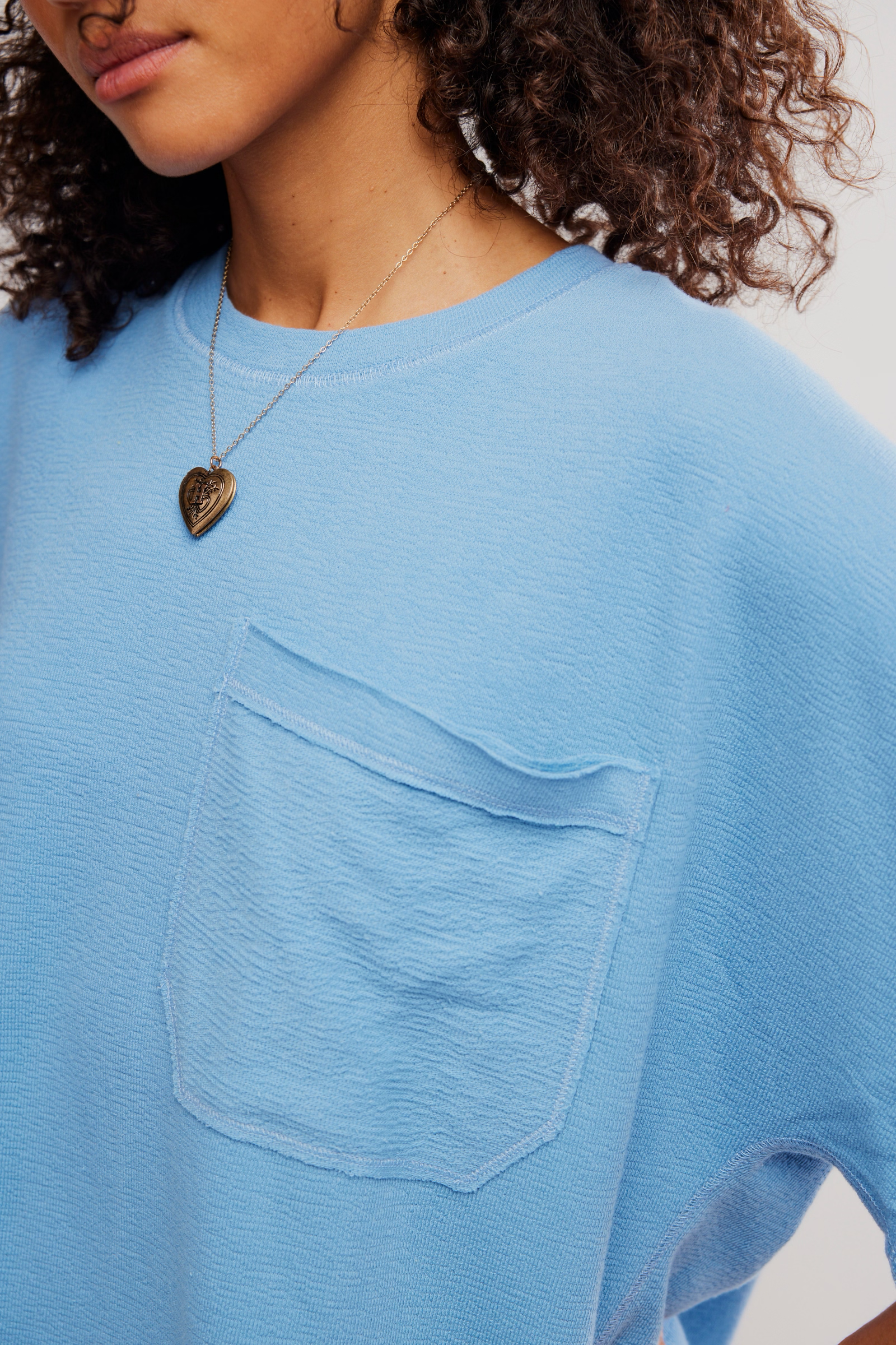 Staycation Sleep Tee | Blissful Blue