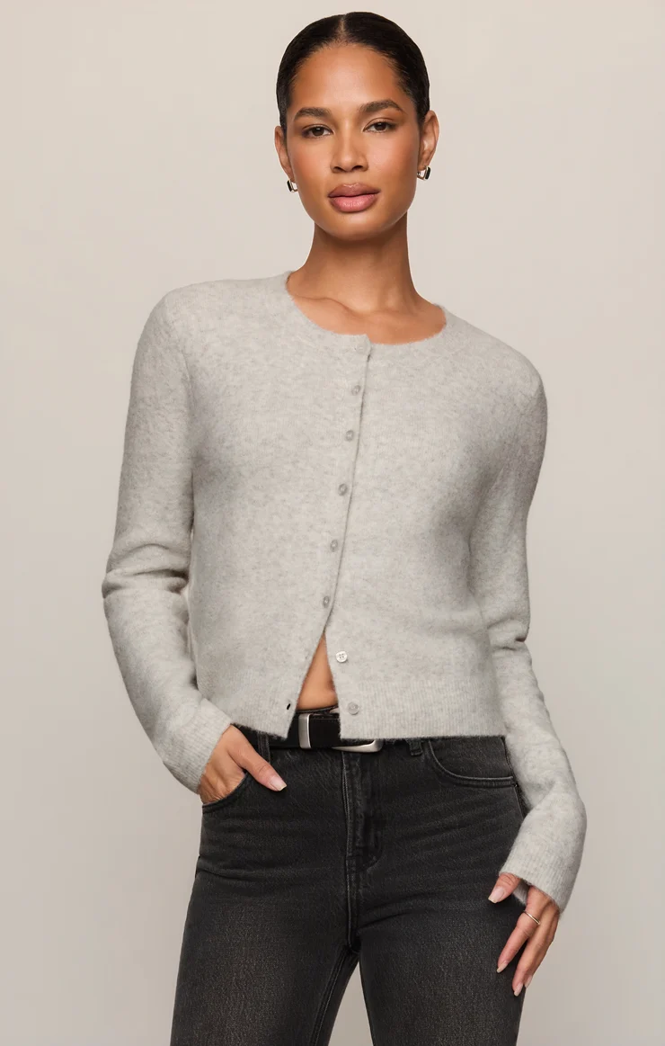 Medina Cozy Cardigan in Feather Grey