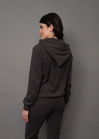 Hesta Cozy Waffle Zip up | Coal
