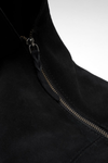 Roma Suede Tote Bag in Black