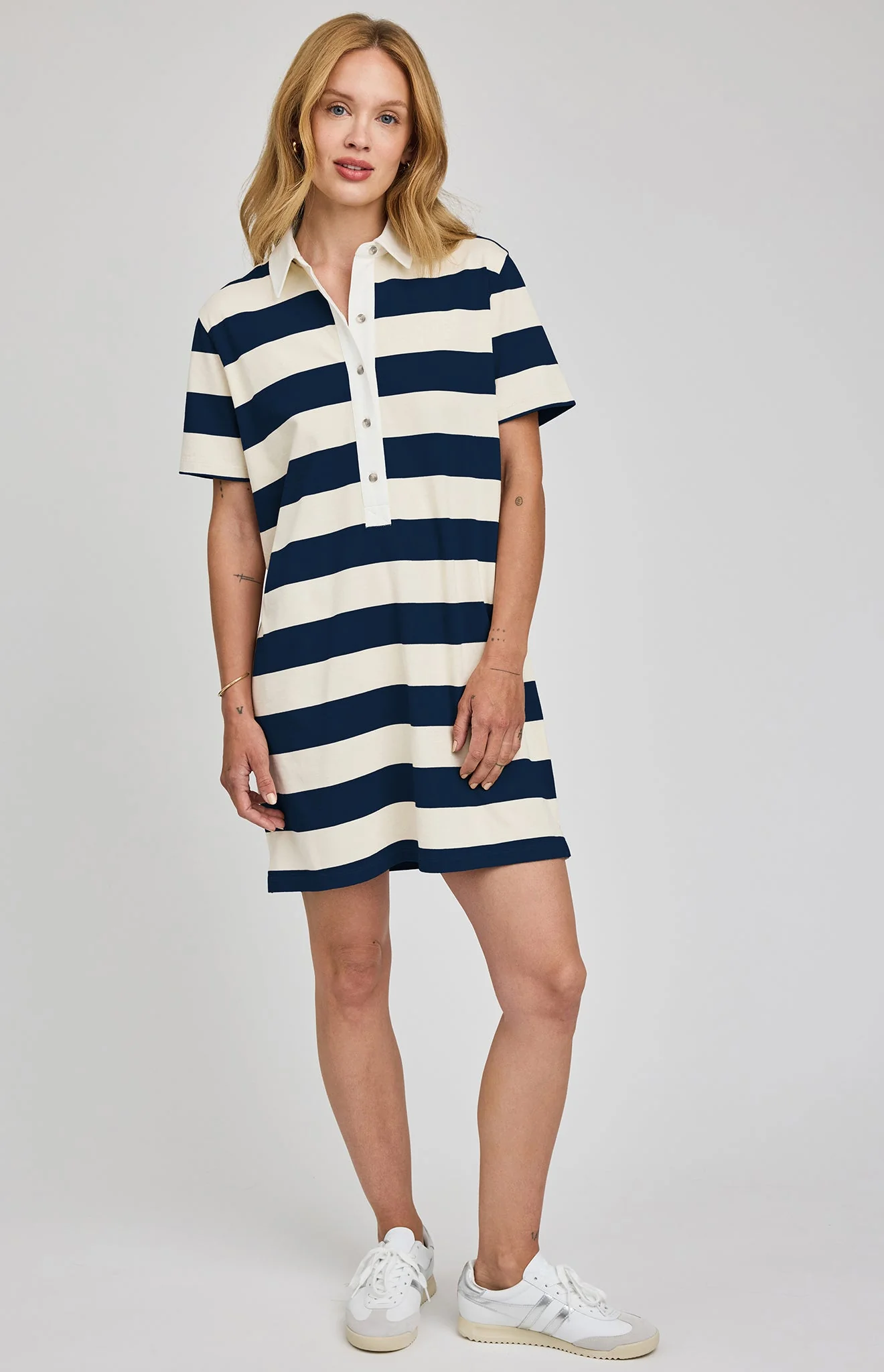 Colbie Dress | Navy Stripe