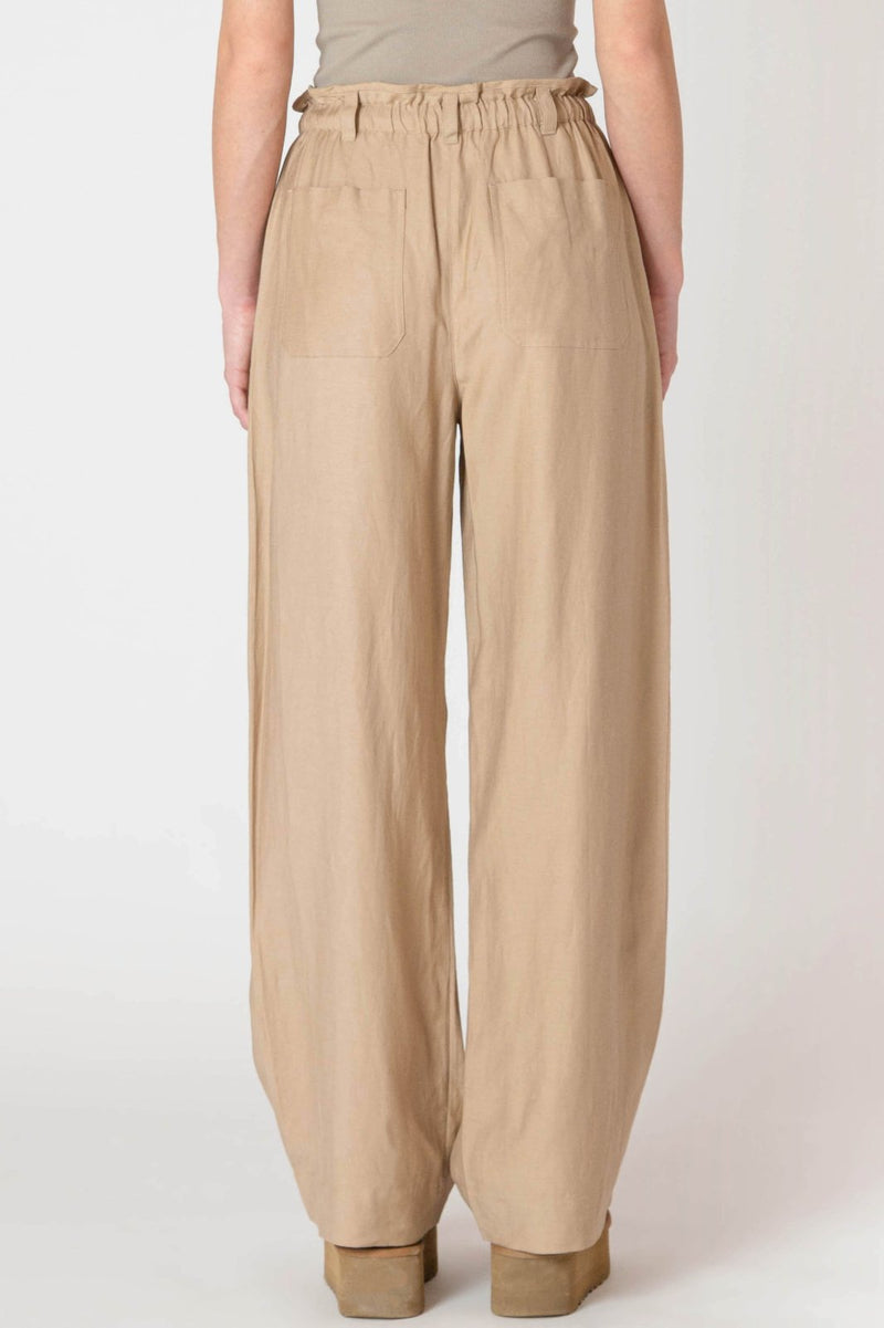Wide Leg Flowy Pant | Safari
