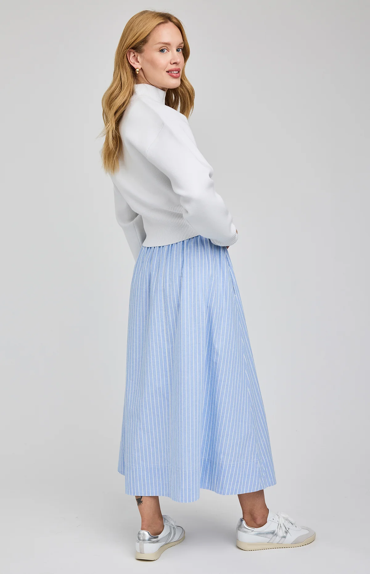 Wilhelmina Skirt | Sky Stripe