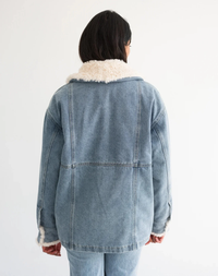 Sherpa Denim Jacket - Vintage Denim
