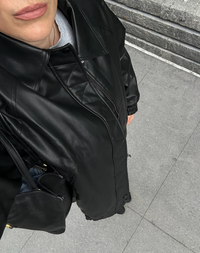 Christine Vegan Leather Bomber