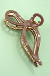 Jumbo Gold Casting Bow Hair Clip | Multiple Colours