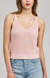 Lizzie Knit Tank | Sea shell