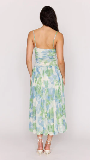 Carrie Watercolour Mesh Maxi