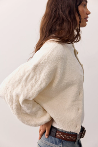 Thistle Cardi in Ivory