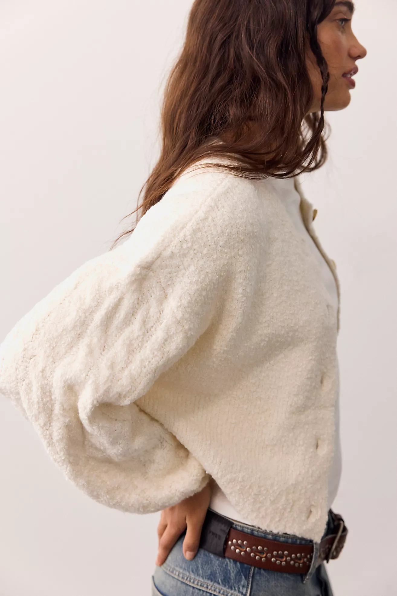Thistle Cardi in Ivory