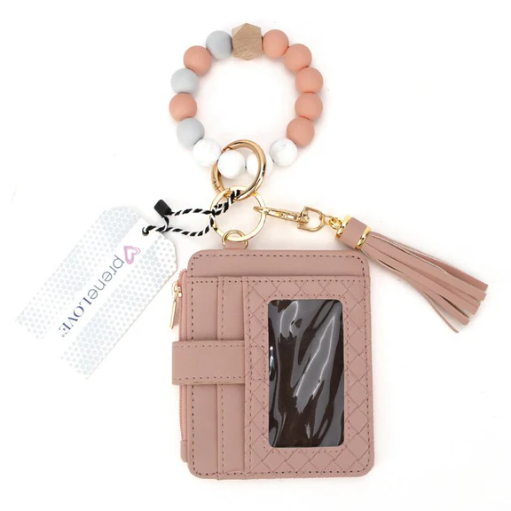 Calgary Bracelet Card Case In Peach