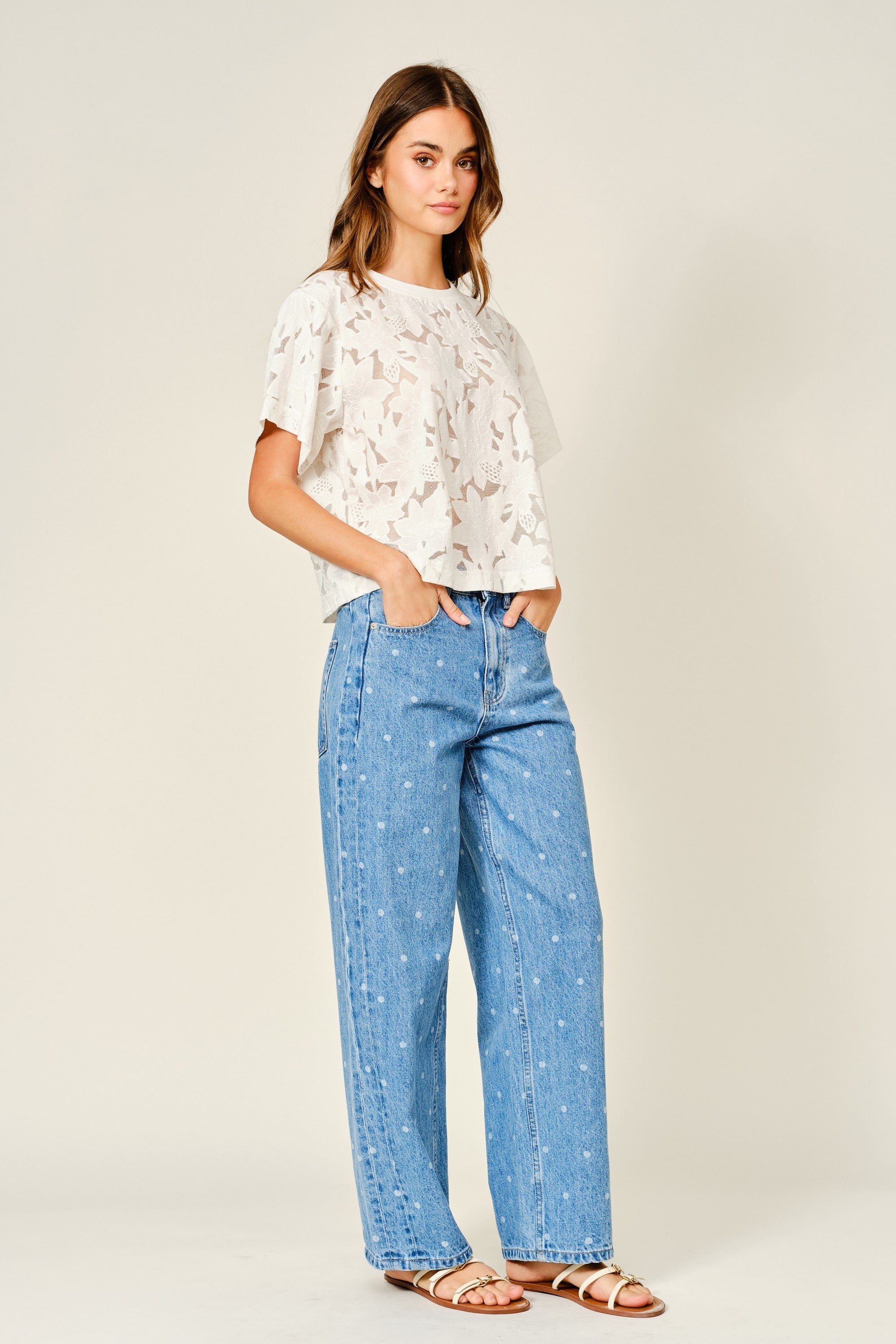 Lace Floral T-Shirt