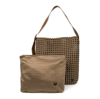 Osler Hobo Woven Tote | Dark Khaki