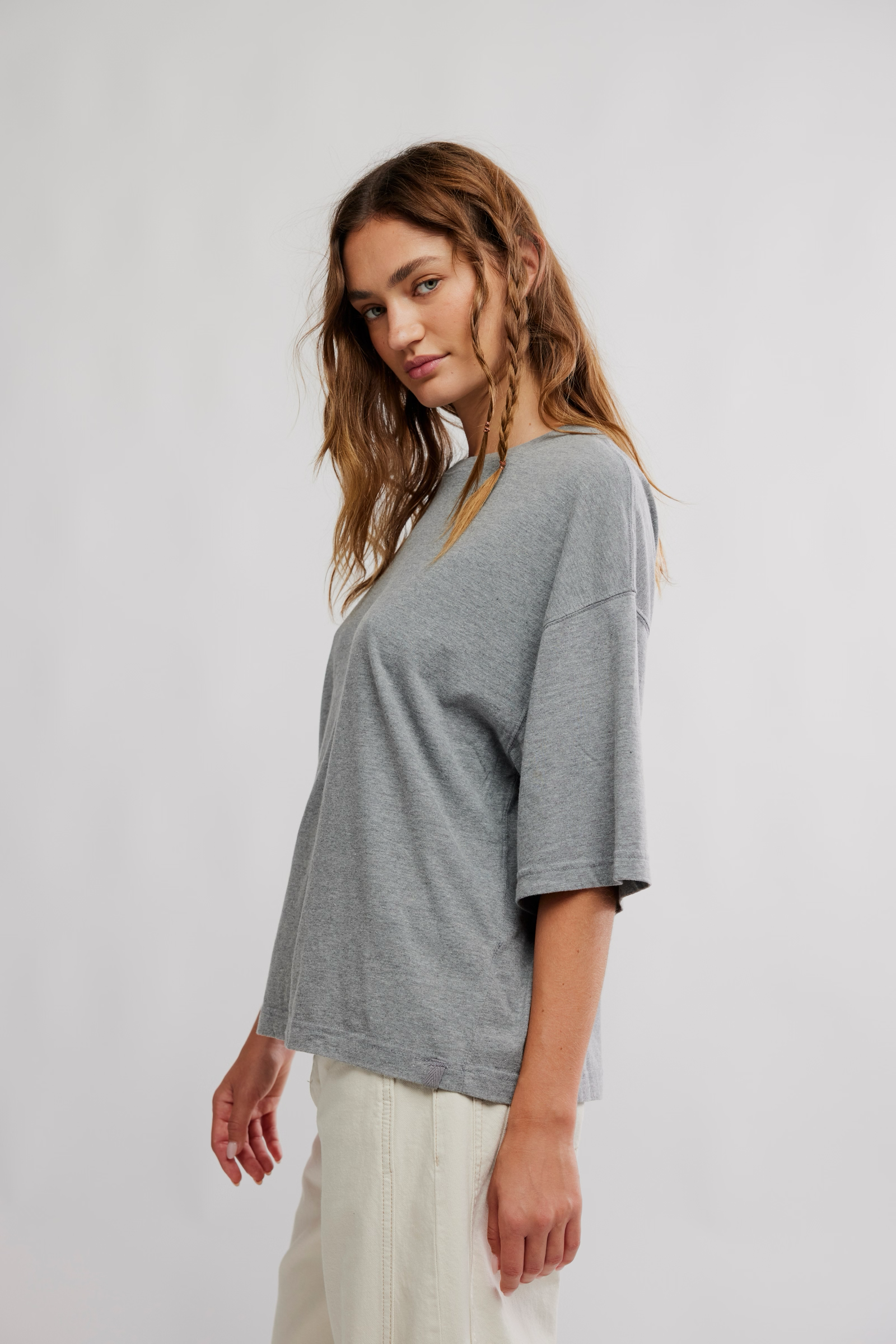 Perfect Oversized Tee in Grey