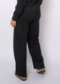 Erika Soft Knit Pant with Satin Trim