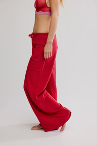 Staycation Lounge Pants in Cherry
