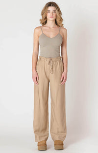 Wide Leg Flowy Pant | Safari