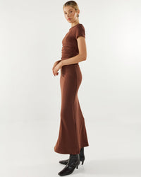 Palmer Dress in Chocolate