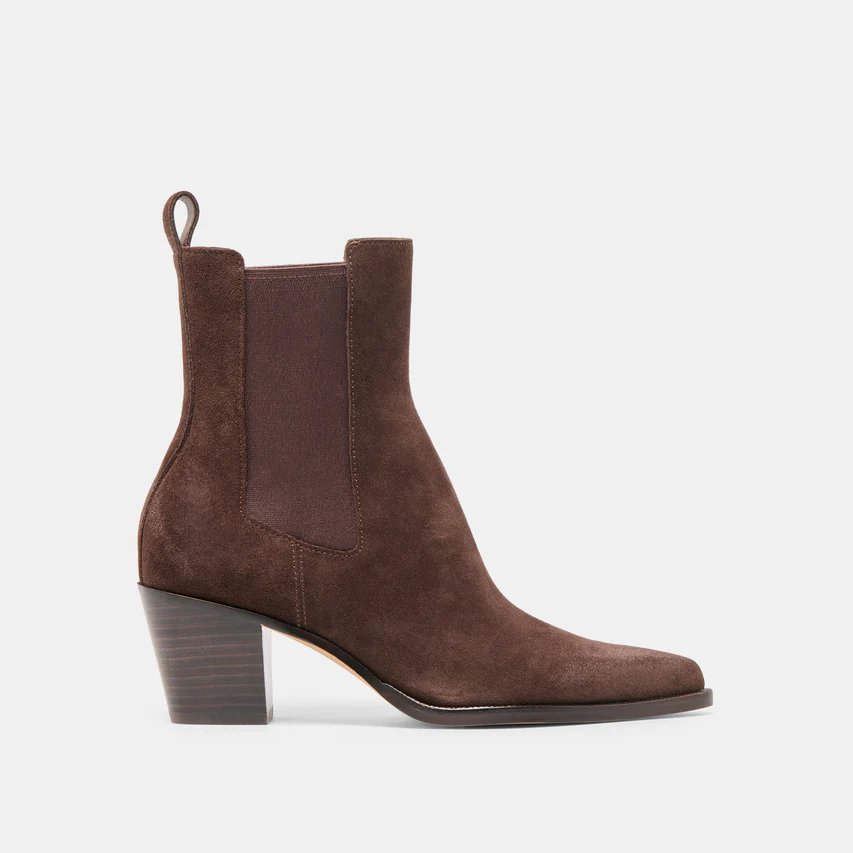 Sadie H2O Waterproof Suede Boot in Chocolate