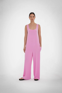 Claire Jumpsuit in Fondant Pink