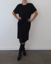 Boxy Tee Dress in Black