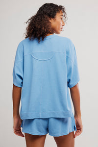 Staycation Sleep Tee | Blissful Blue