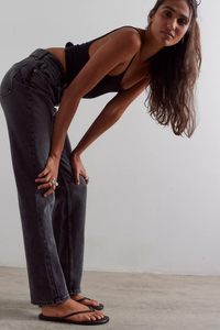 Zena Slim Straight Jeans in Dark Knight