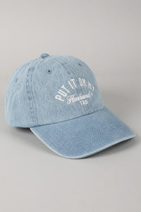 Put It On My Husbands Tab Baseball Cap