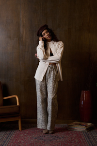 Shelly Leopard Wide Leg Jean