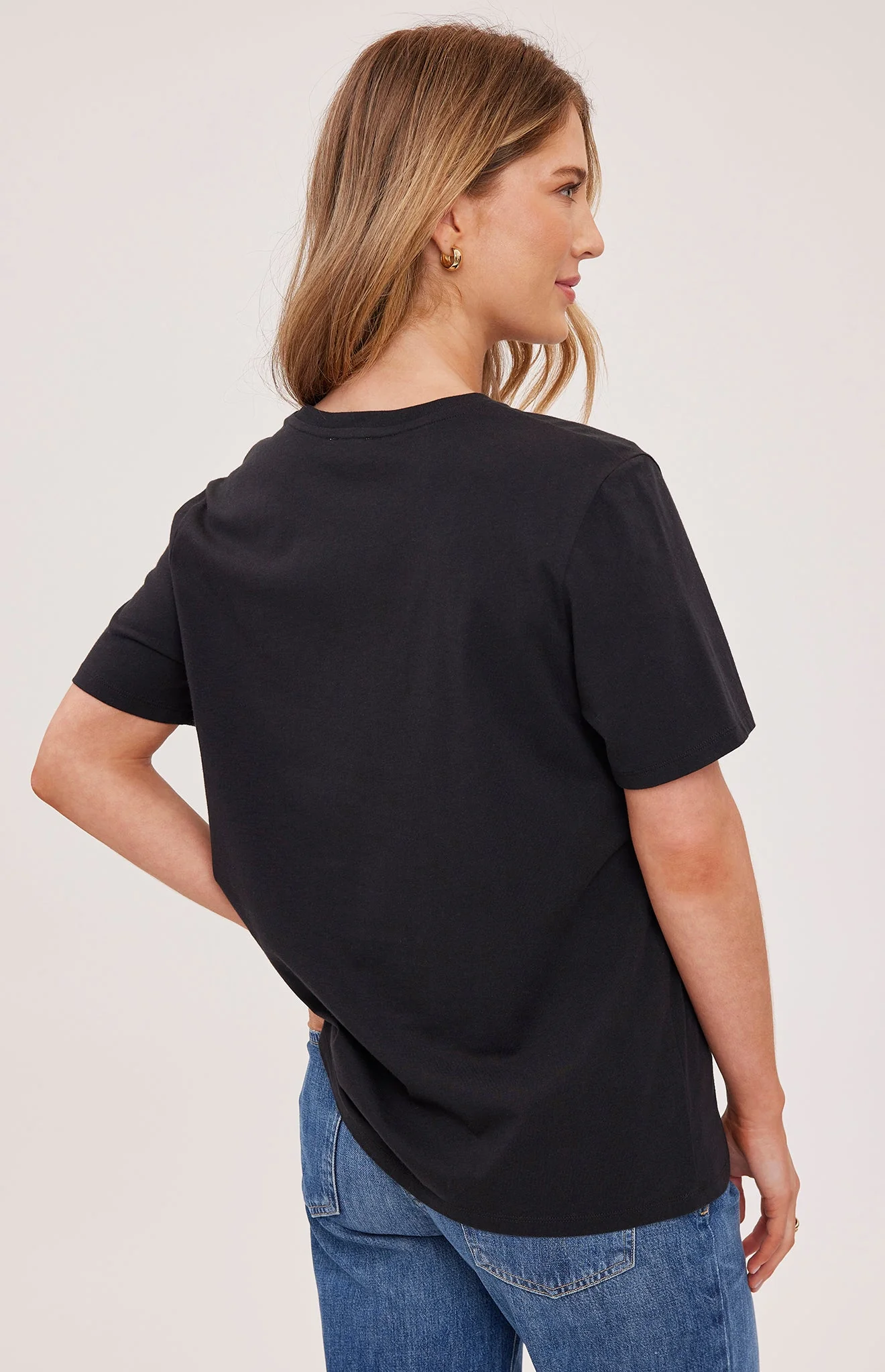 Victoria Cotton T-Shirt | Black