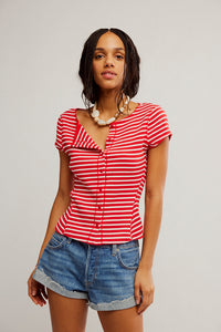 Most Wanted Cardi | Red|White Stripe