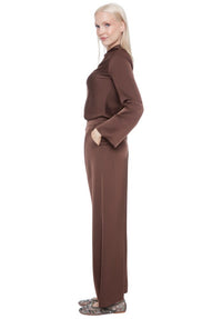 Fiona Solid Satin Wide Leg Pant
