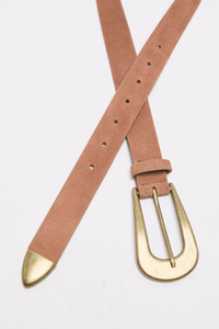 Cannon Suede Belt | Cognac