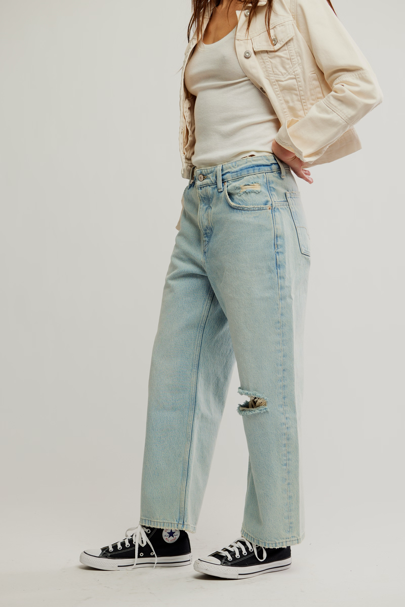 We The Free Deep Trance Dropped Boyfriend Jeans | Bleached Out