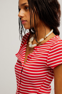 Most Wanted Cardi | Red|White Stripe