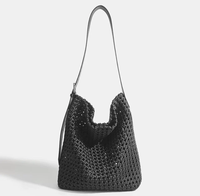 Osler Hobo Woven Tote in Black