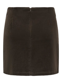 Flora Cord Skirt in Chocolate