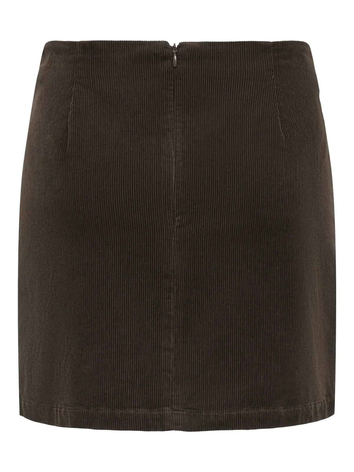 Flora Cord Skirt in Chocolate