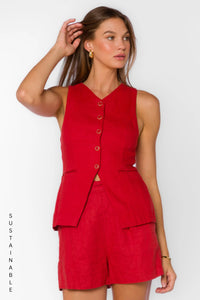 Pisces Vest in Salsa