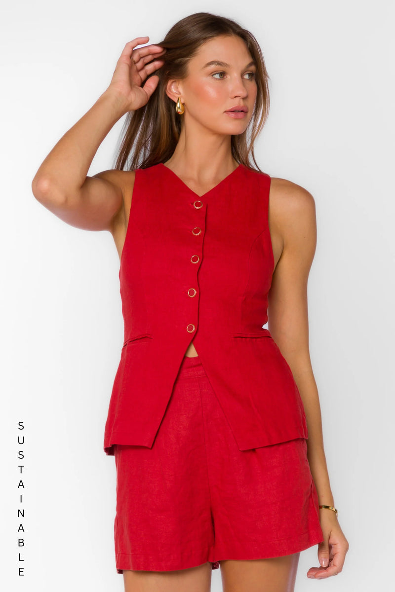 Pisces Vest in Salsa