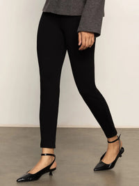 Runaway Pull On Ponte Legging in Black