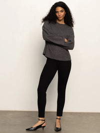 Runaway Pull On Ponte Legging in Black