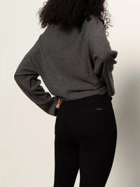 Runaway Pull On Ponte Legging in Black
