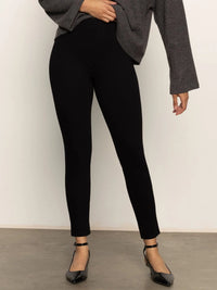 Runaway Pull On Ponte Legging in Black