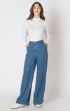 Daisy Drape Trouser in Chambray