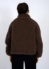 Janna Sherpa Jacket in Chocolate
